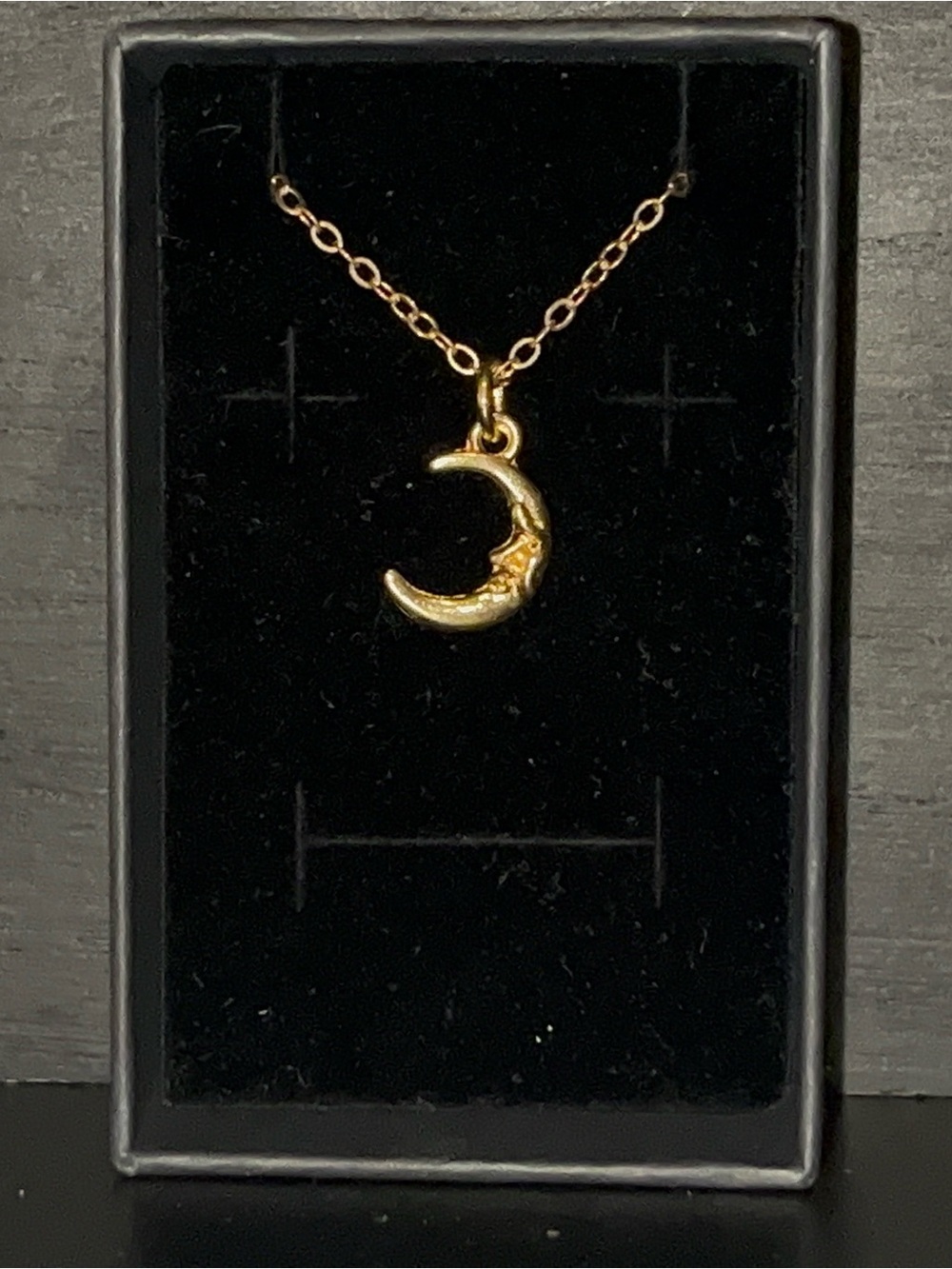 Delicate Gold Crescent Moon Necklace - Women Jewelry